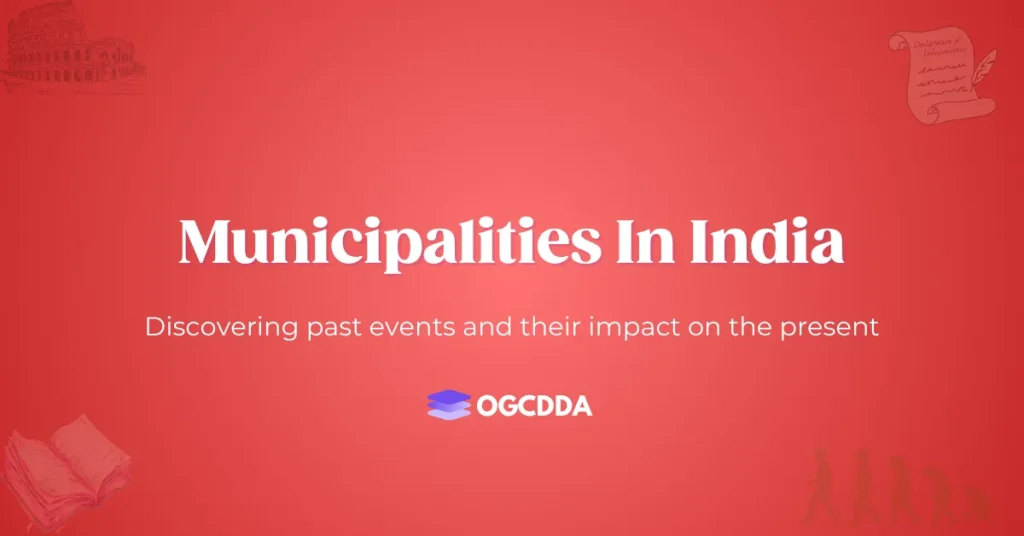 OGCDDA Municipalities In India